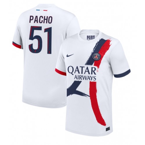 Fotbalové Dres Paris Saint-Germain Willian Pacho #51 Venkovní 2024-25 Krátký Rukáv